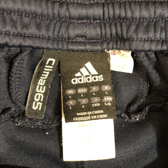 Adidas Shorts‎ Men Large Blue 3 Stripes Sportswear Basketball Clima365 Logo - Picture 9 of 15